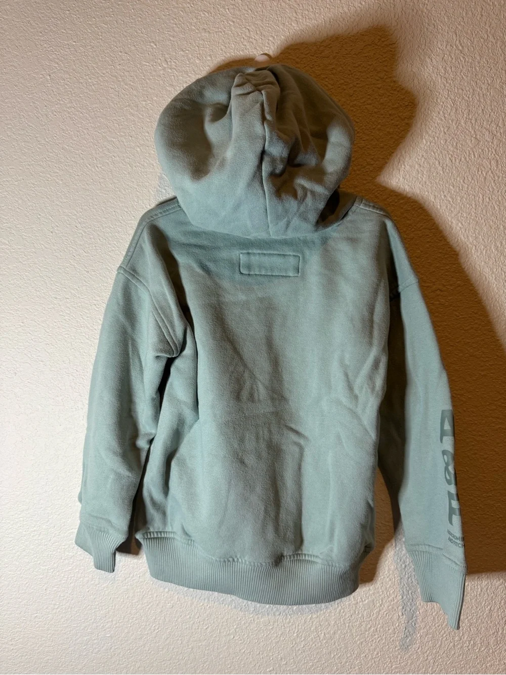 Abercrombie Light Sage Hoodie with Front Pocket